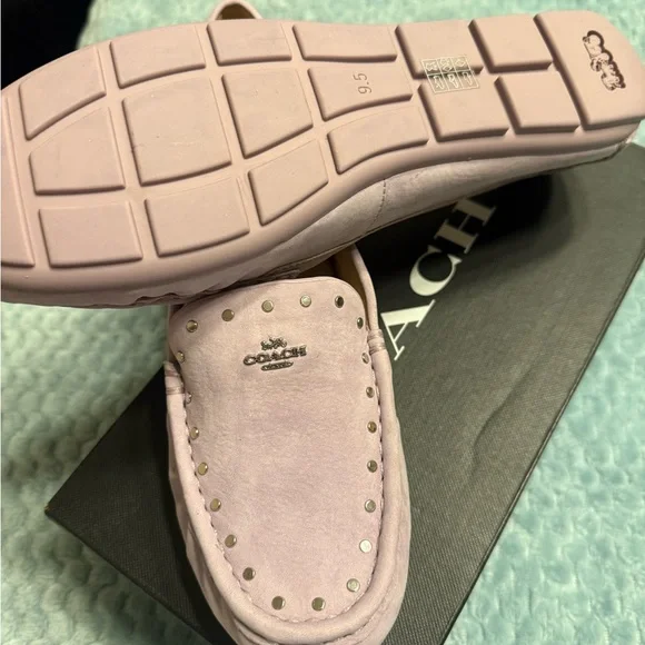 Coach Lavender Leather Flats - Picture 3 of 5